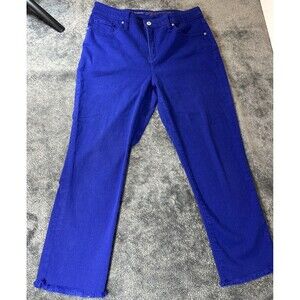 Chico's So Slimming Girlfriend Crop Slim Fit Jeans Women's Blue US 6